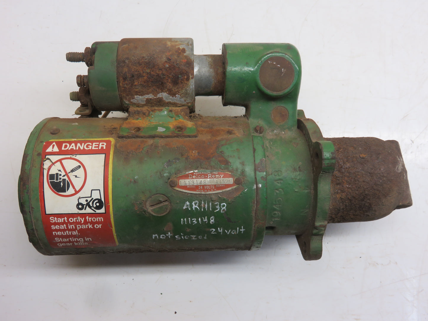 AR11138, 1113148 John Deere 24 Volt Starter Core For 3010, 4010, 3020, 4020