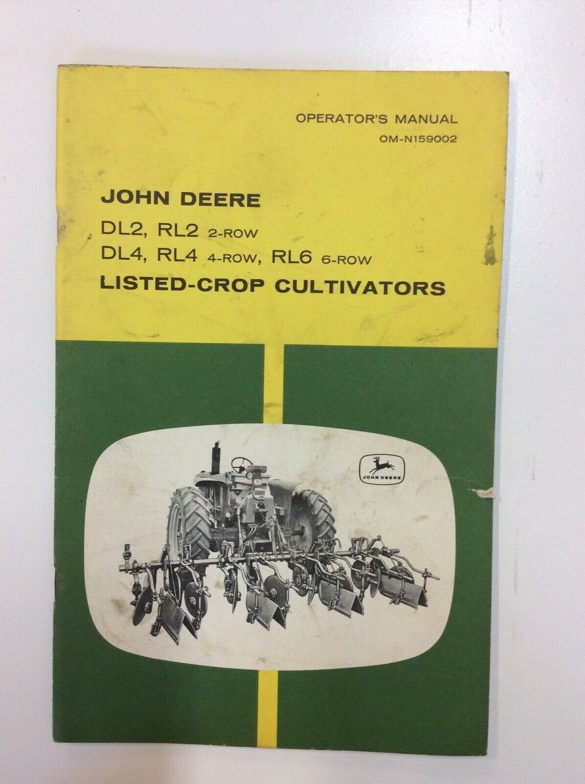 OMN159002 John Deere Operators Manual For DL2, RL2, DL4, RL4, RL6 Cultivator