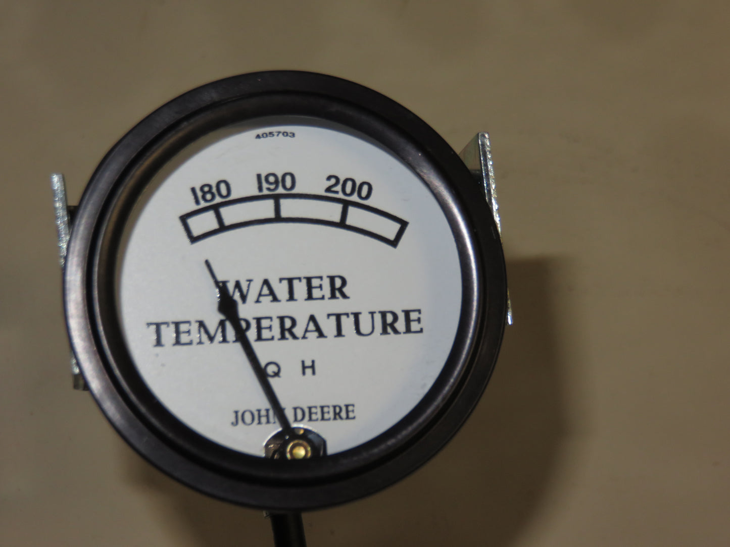 AA1342R John Deere USA Made White Face Water Temperature Gauge For A, B, G