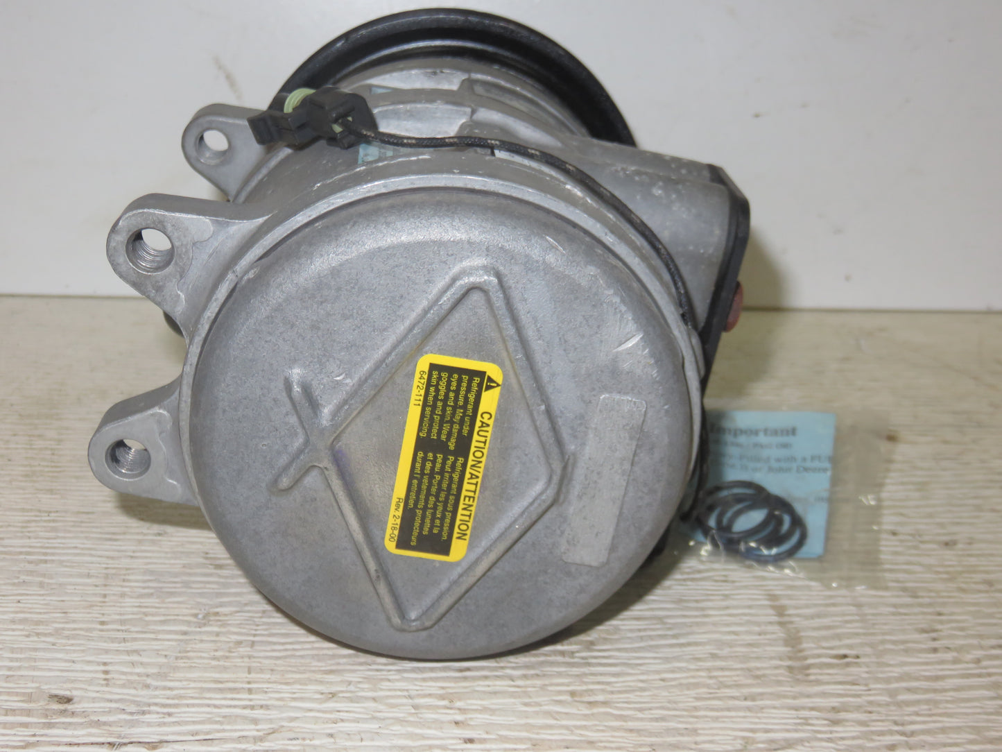 TY6766 John Deere NOS AC Compressor For 2355, 2555, 2755, 2855, 2955, 3055, 3155, 3255