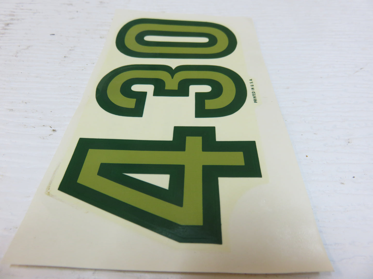 T111021 John Deere NOS Decal For 430